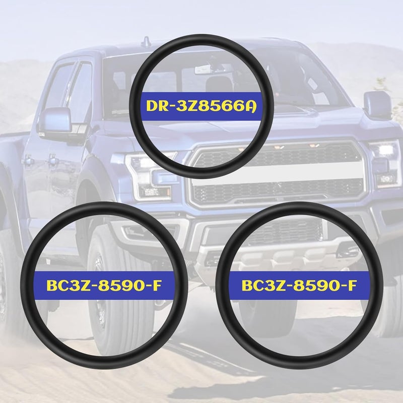 Magluv طقم حلقة O لخرطوم المبرد ووصلة T-أنبوب 926-168 مناسب لفورد F-150 5.0L 2011-18 موستانج DR3Z-8566-A و BC3Z-8590-F، 3 عبوات، طقم إصلاح حلقات O لخرطوم المحرك متوافق مع طرازات لينكولن المختارة - Image 3
